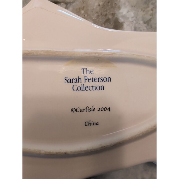 VINTAGE SARAH PETERSON RAINBOW TROUT SERVING PLATE 10” SIGNED CARLISLE HARTSTONE - Picture 3 of 6